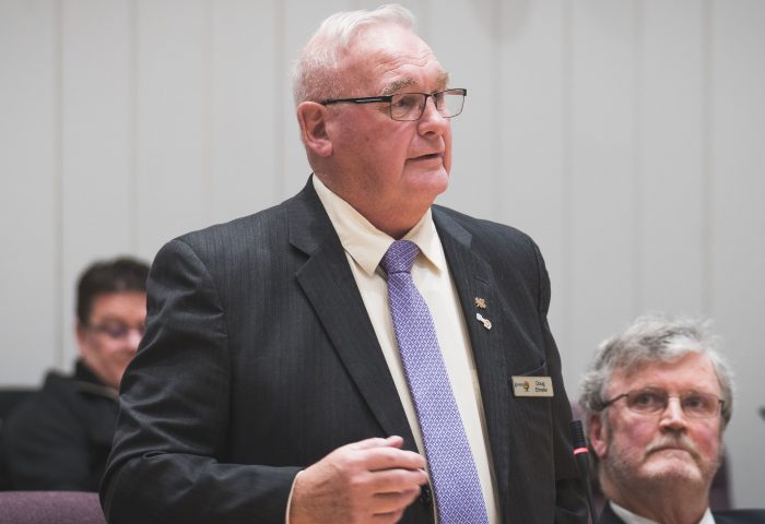Deputy Mayor Doug Elmslie and roundtable discussions.