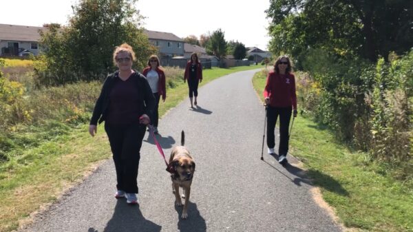 Thankful Hearts Walk team walking