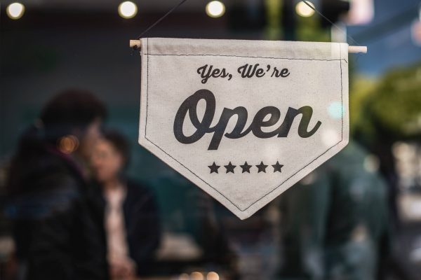 Small business - open sign