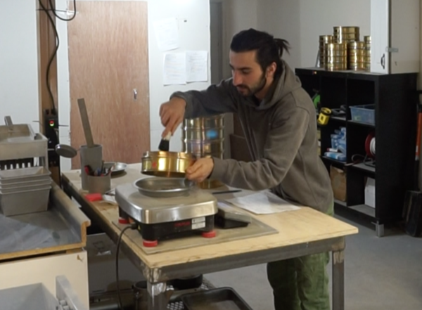 Arman Yazdani, Lab Supervisor, testing for a local subdivision