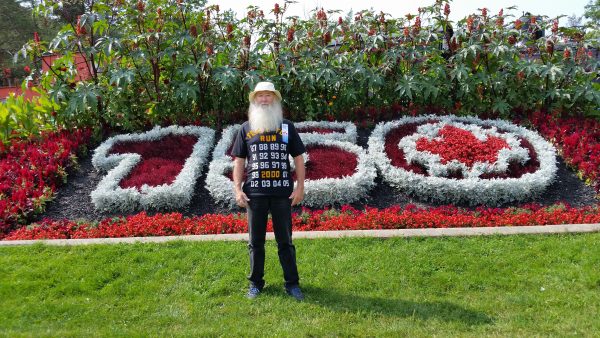 Terry Foster in Memorial Park, Lindsay
